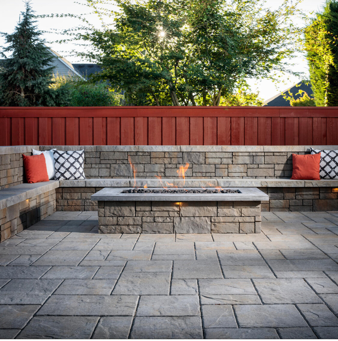 Custom outdoor patio installation